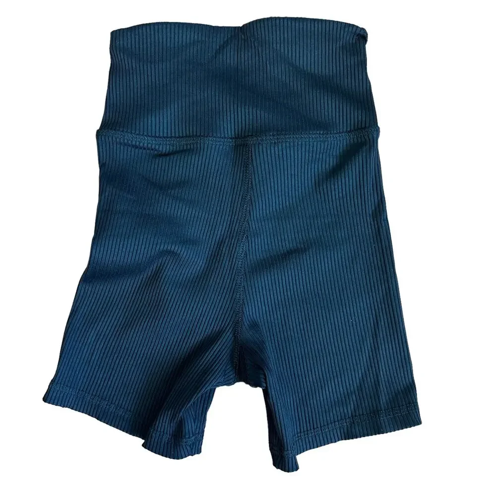 STRUT-THIS Black Bike Short XS Rib V Cut Compression Slimming Amelia Revolve NEW - Picture 6 of 10